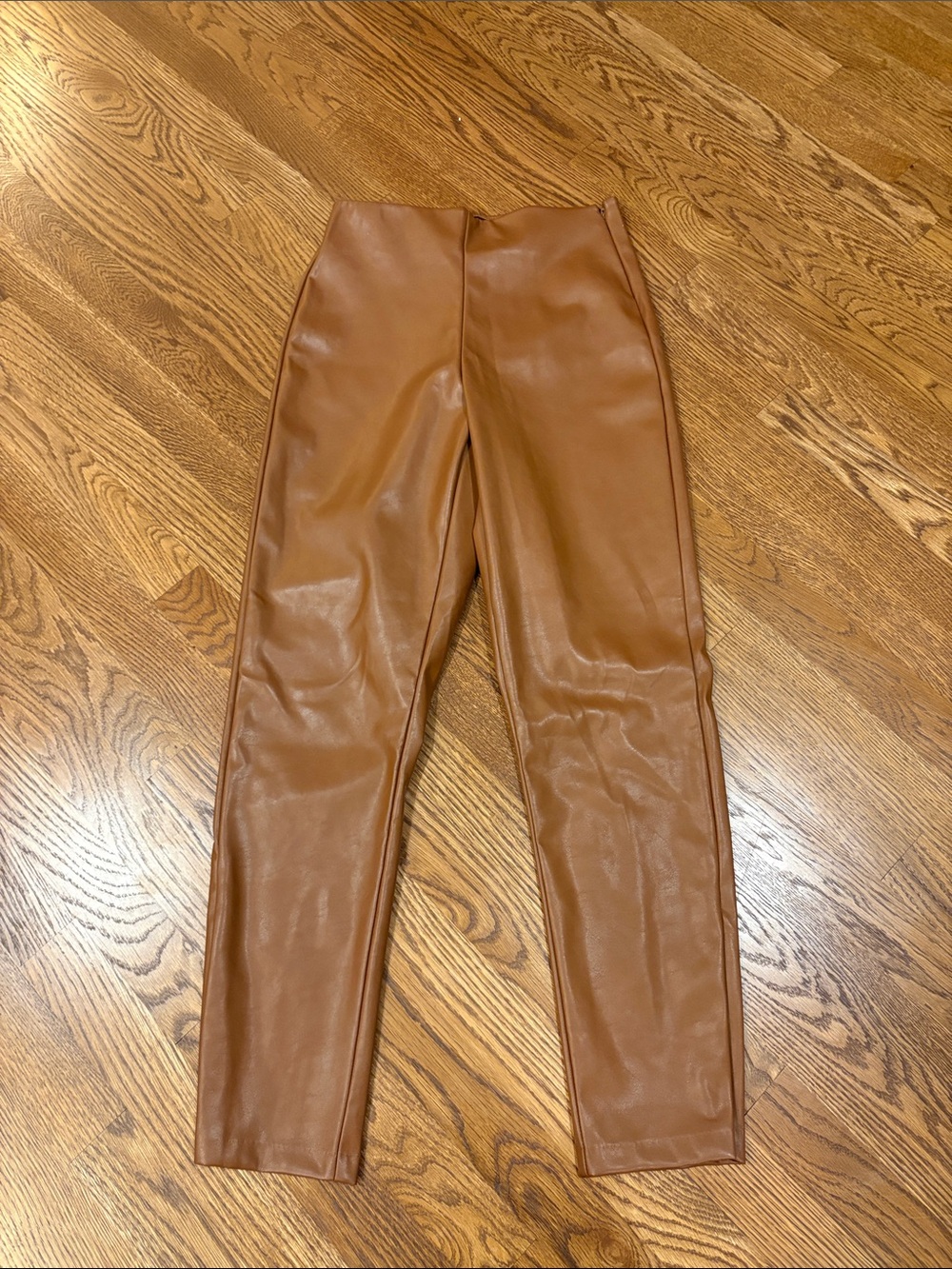 Old Navy Faux Leather High-Waist Ankle Pants in Brown